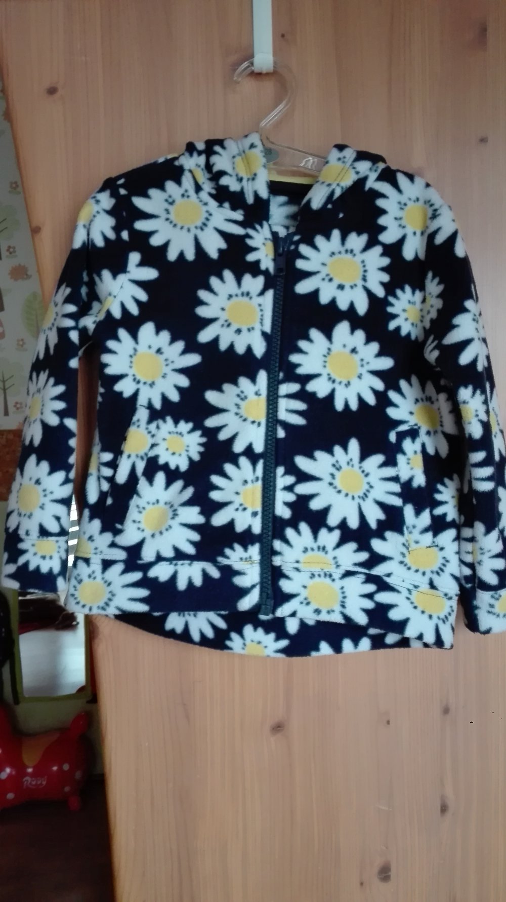F&F - wunderschöne Fleecejacke mit Blumenmuster, top Zustand