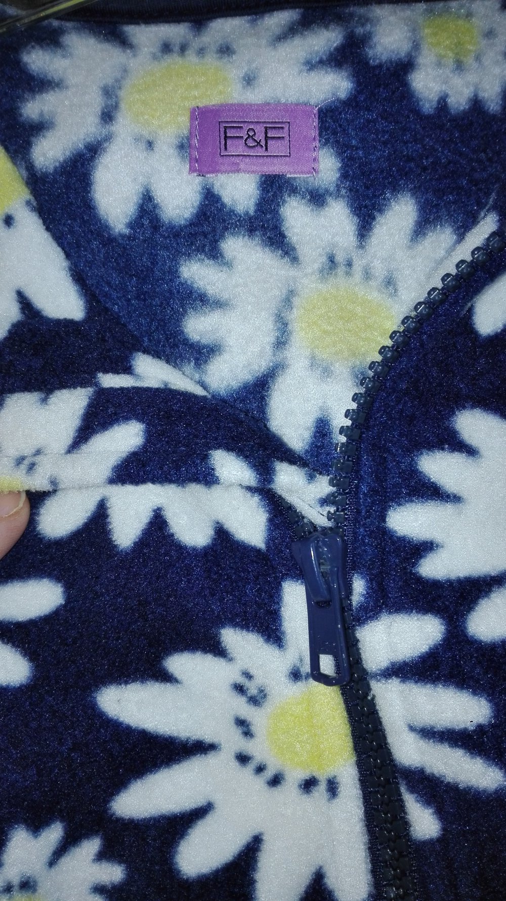 F&F - wunderschöne Fleecejacke mit Blumenmuster, top Zustand