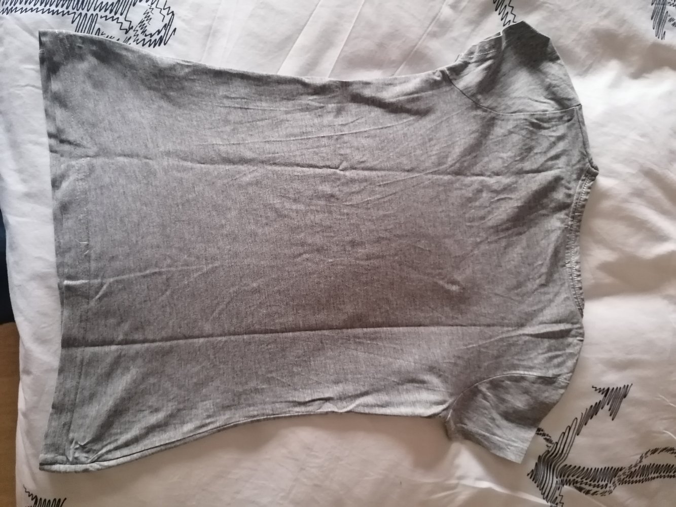 Yigga: graues Shirt mit Katzenprint Gr. 134/140