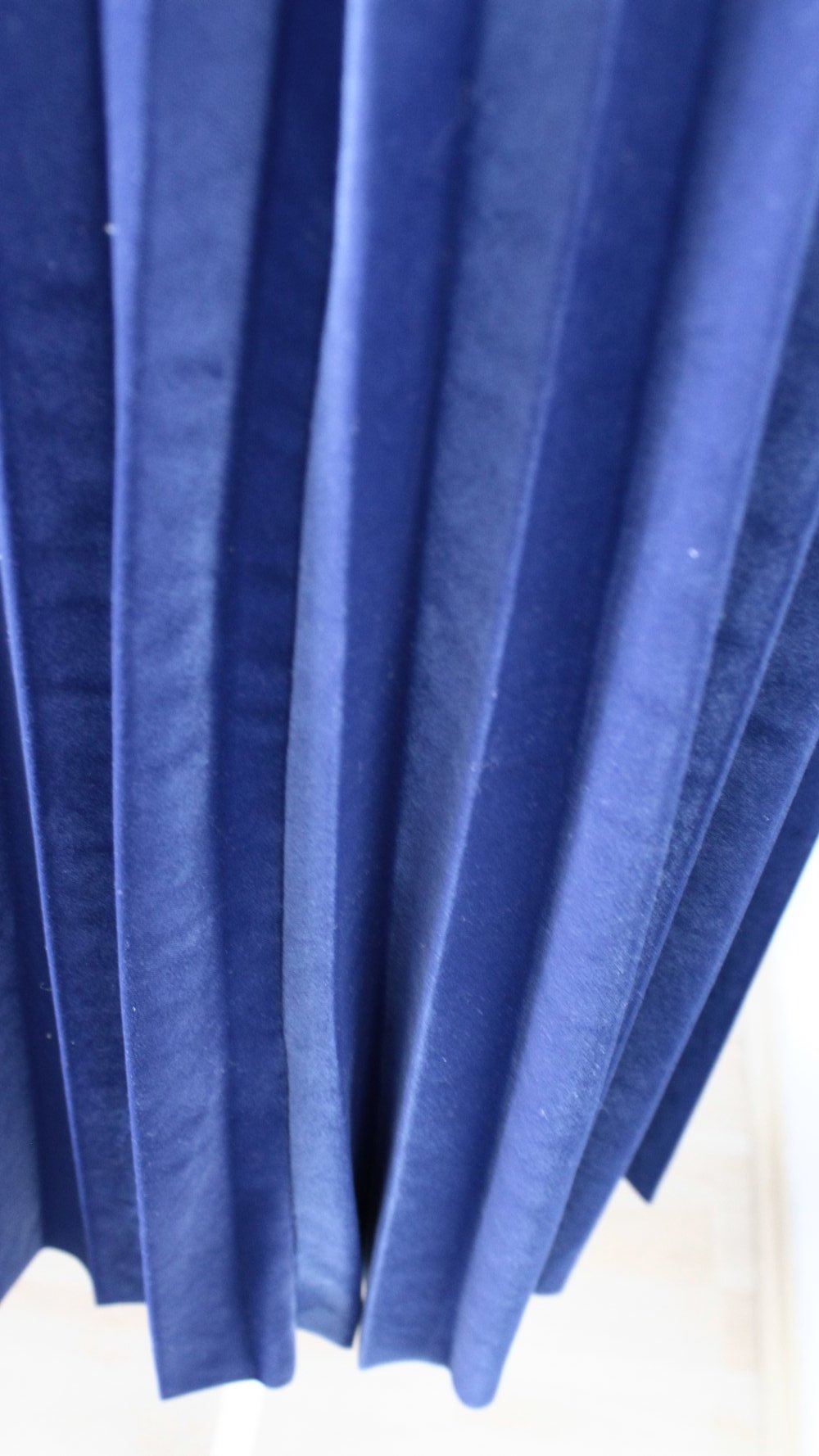 Blauer Samtrock 
