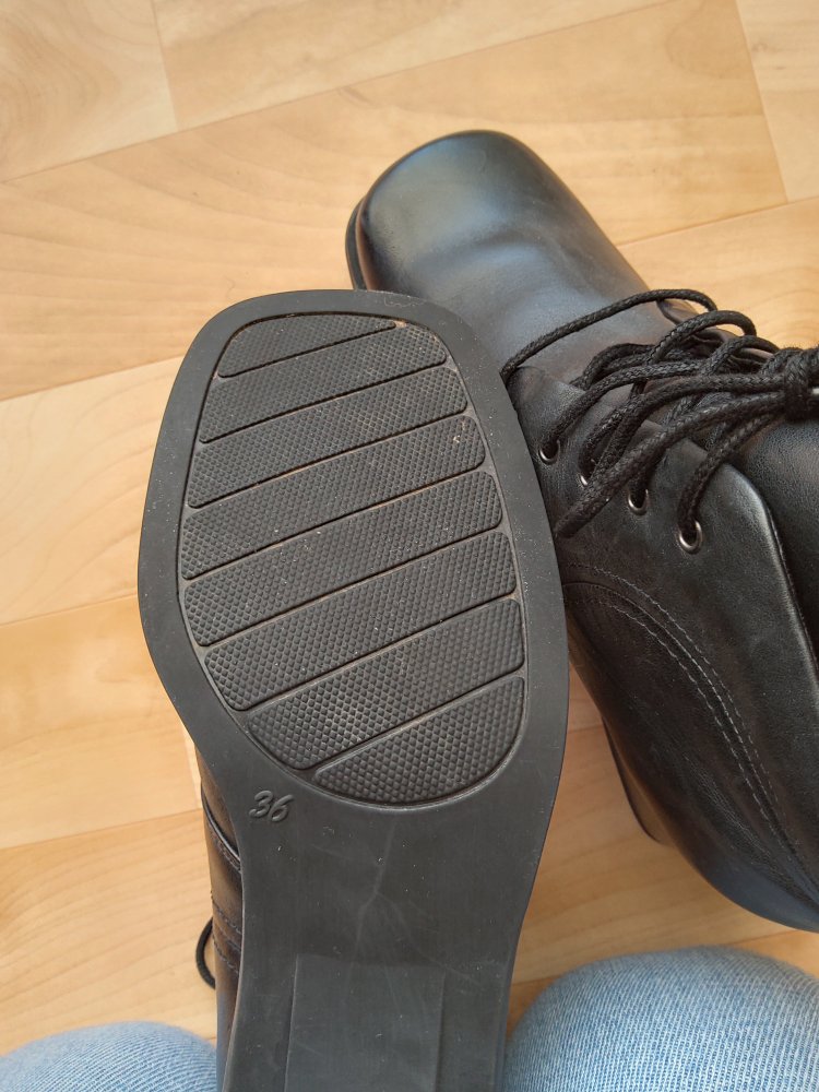 Retro-Absatzschuhe Schwarz