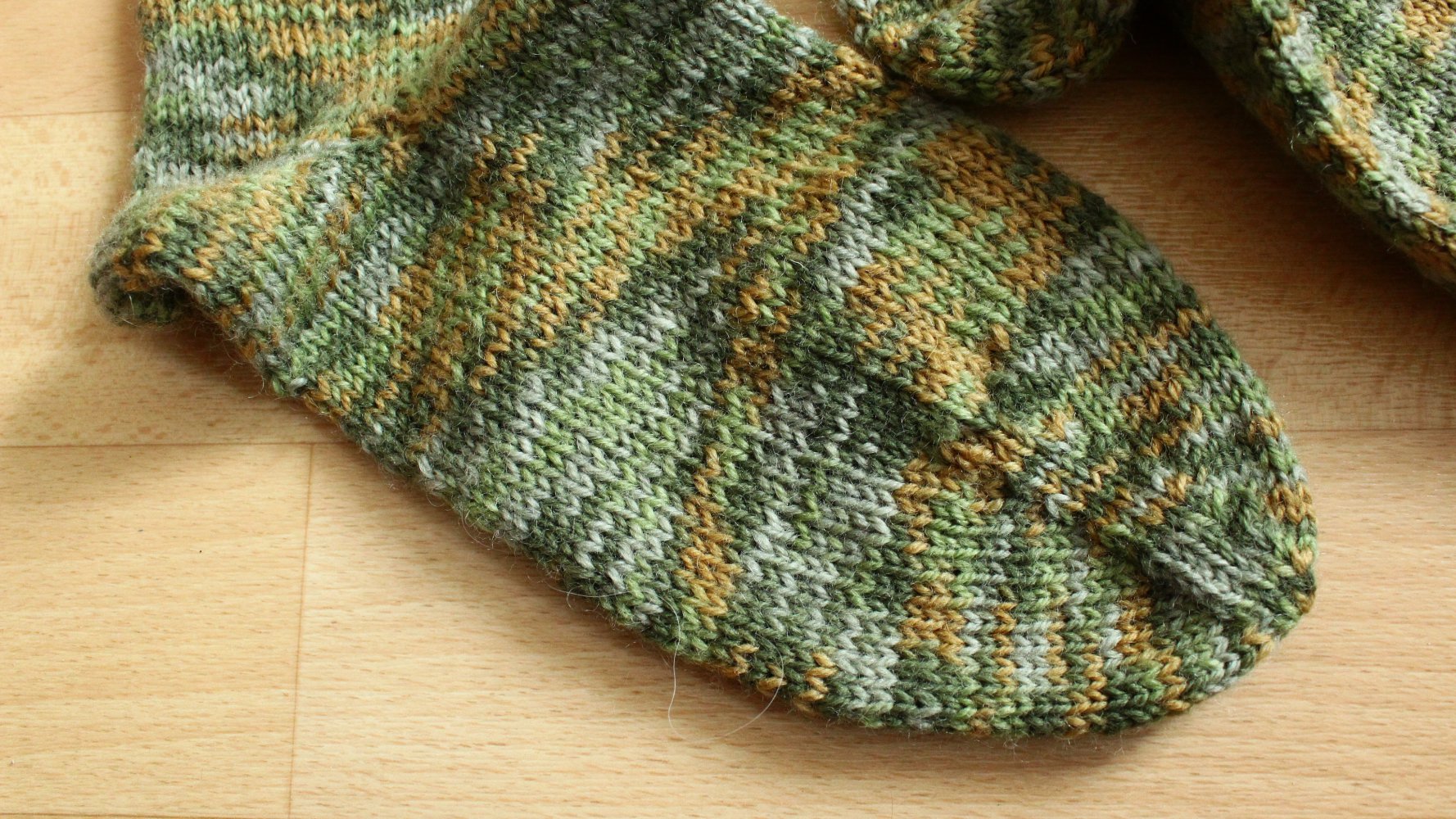 Socken selbstgestrickt 