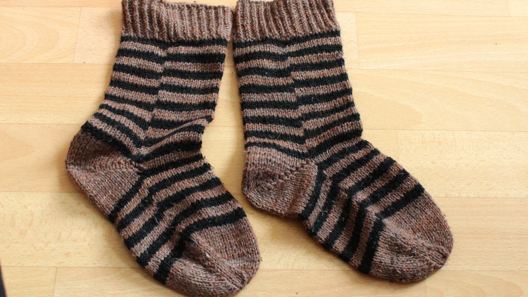Socken selbstgestrickt 