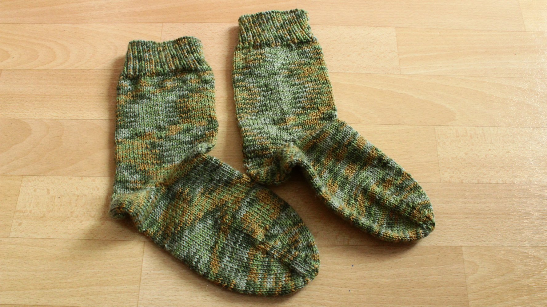 Socken selbstgestrickt 