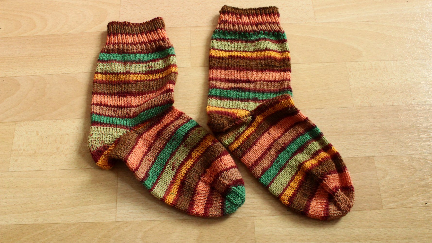Socken selbstgestrickt 