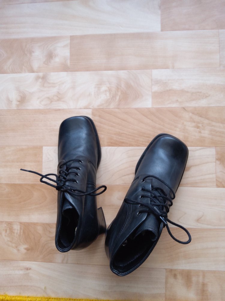 Retro-Absatzschuhe Schwarz
