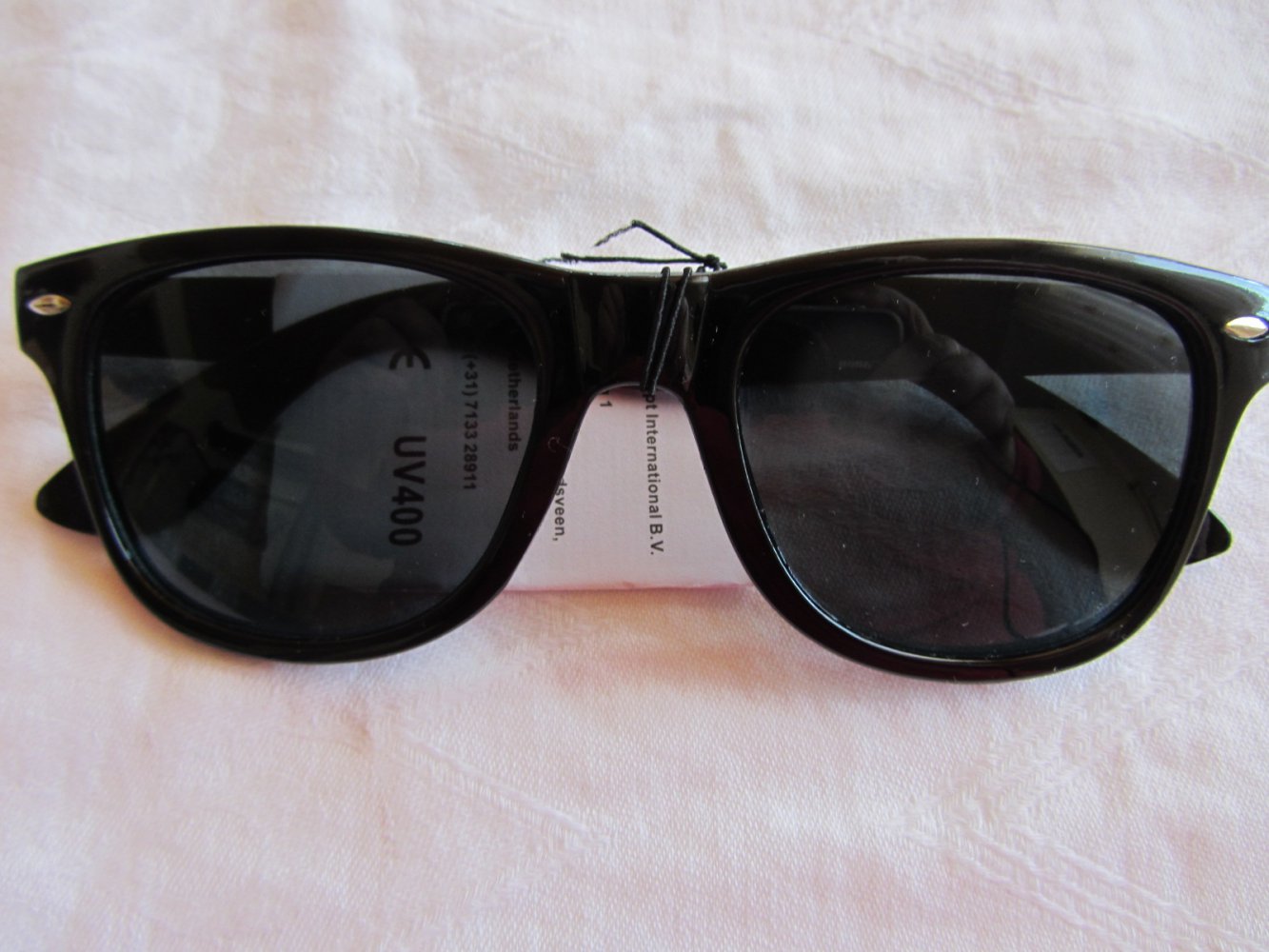 Sonnenbrille schwarz UV 400 Damen Herren unisex mit Schutzhülle * Retro Vintage * NEU