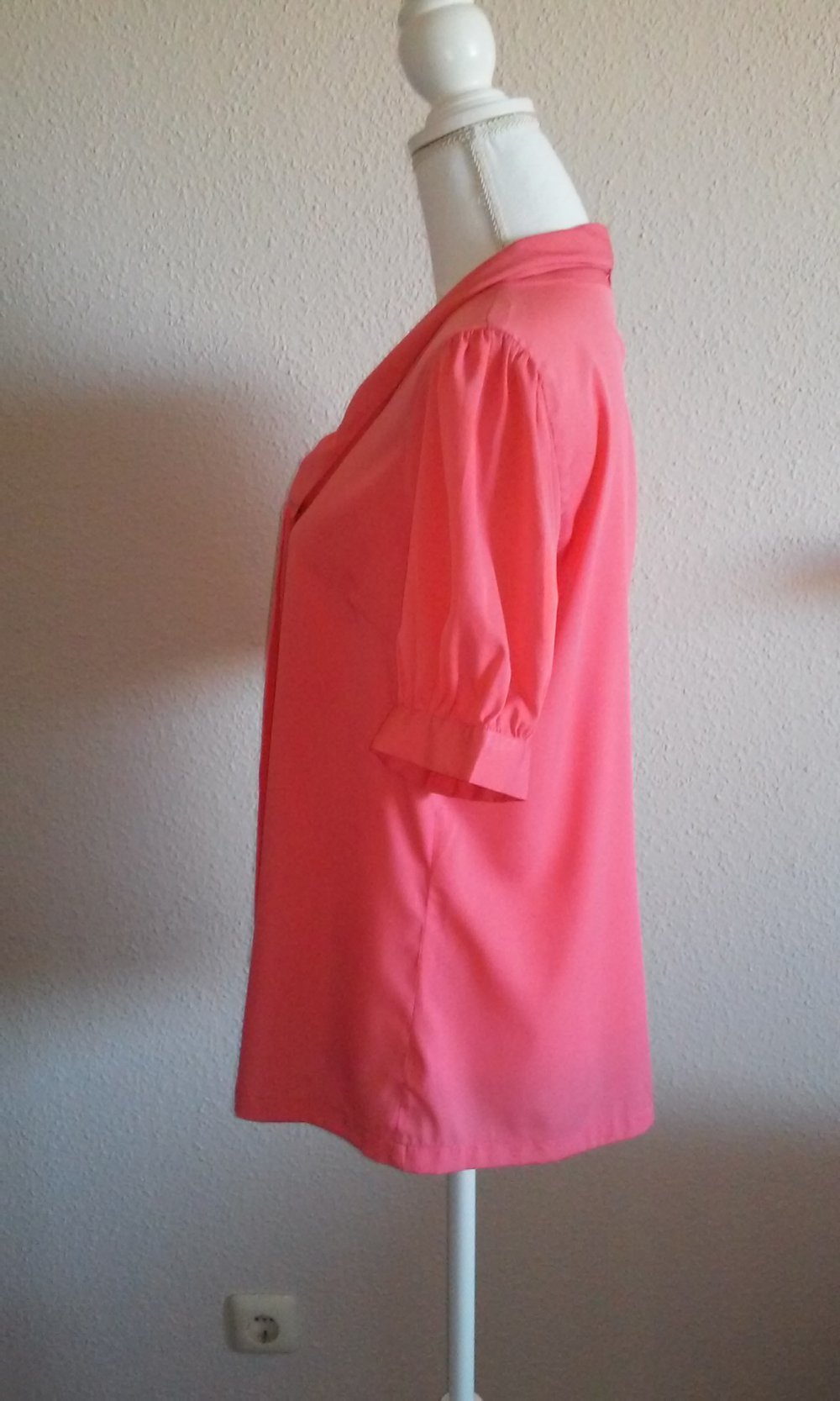 Bluse Reverskragen/Schleife elegant/sportlich Business korallfarben