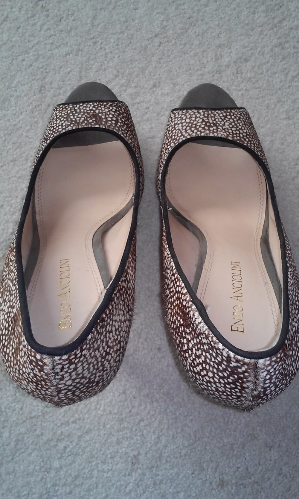 Enzo Angiolini Pumps exquisit High Heels Stilettos Plateau Lederschuhe M9