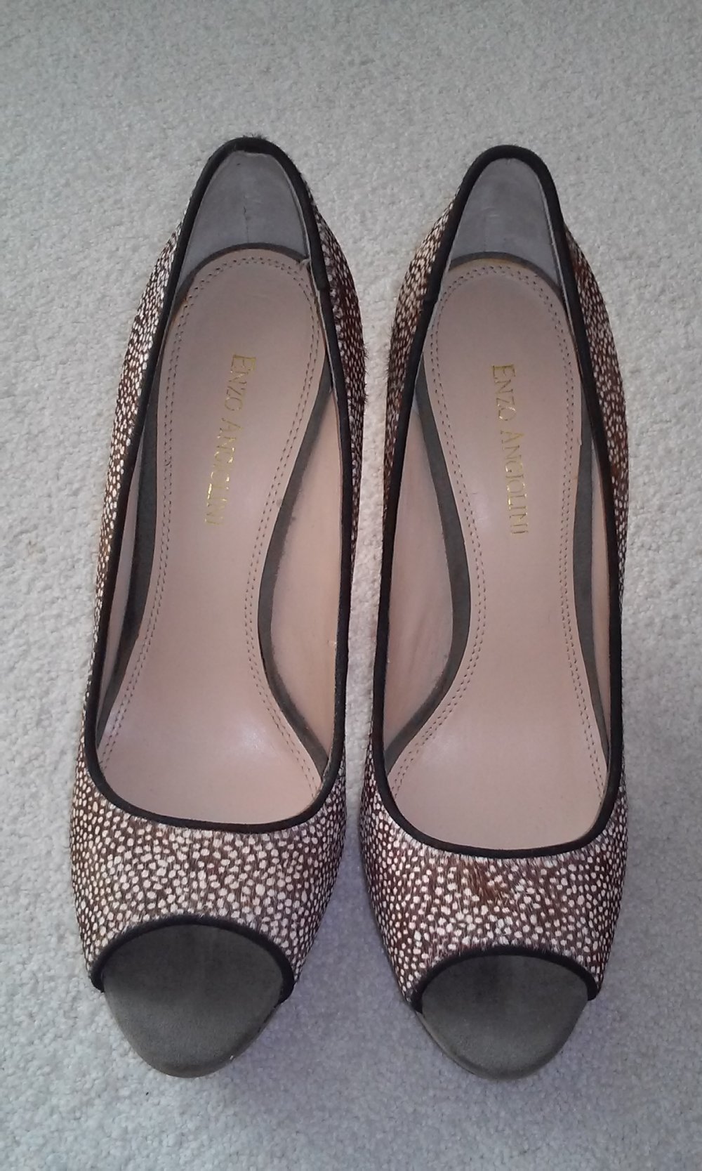 Enzo Angiolini Pumps exquisit High Heels Stilettos Plateau Lederschuhe M9