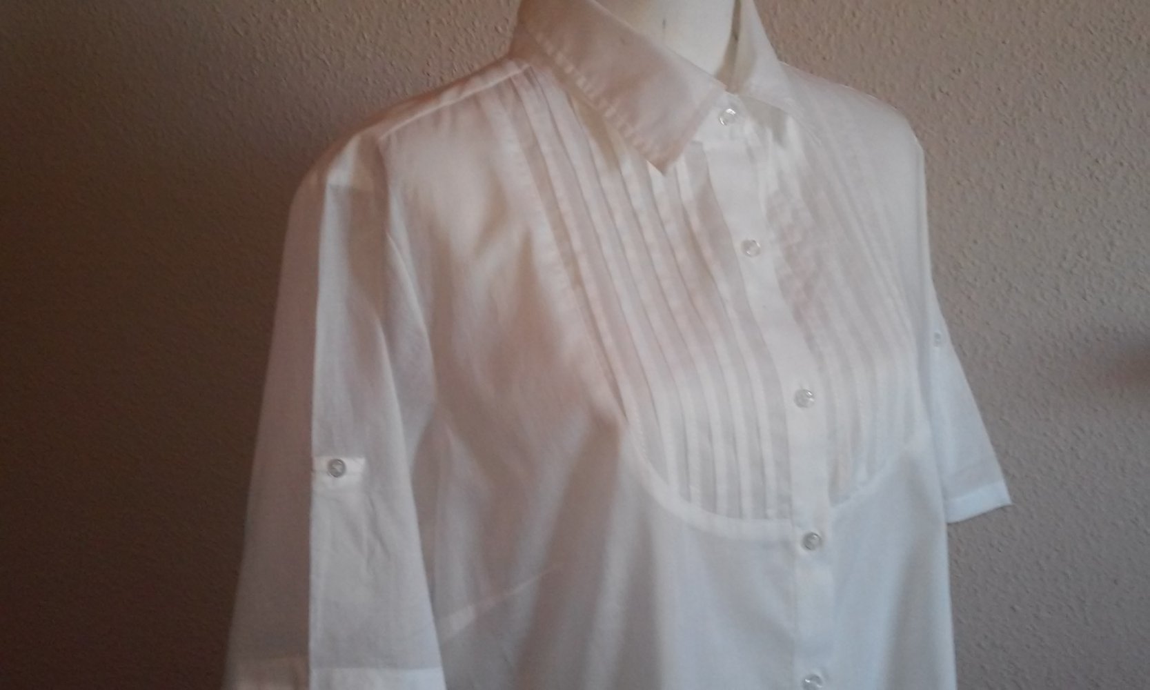Bluse Sommerbluse Longbluse halbtransparent 