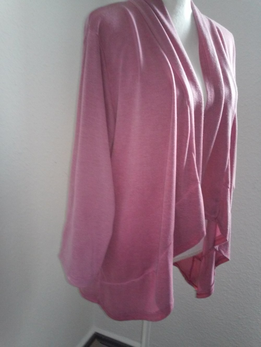 Jacke Cardigan Überzieher (ohne Verschluss) in Altrosa wasched