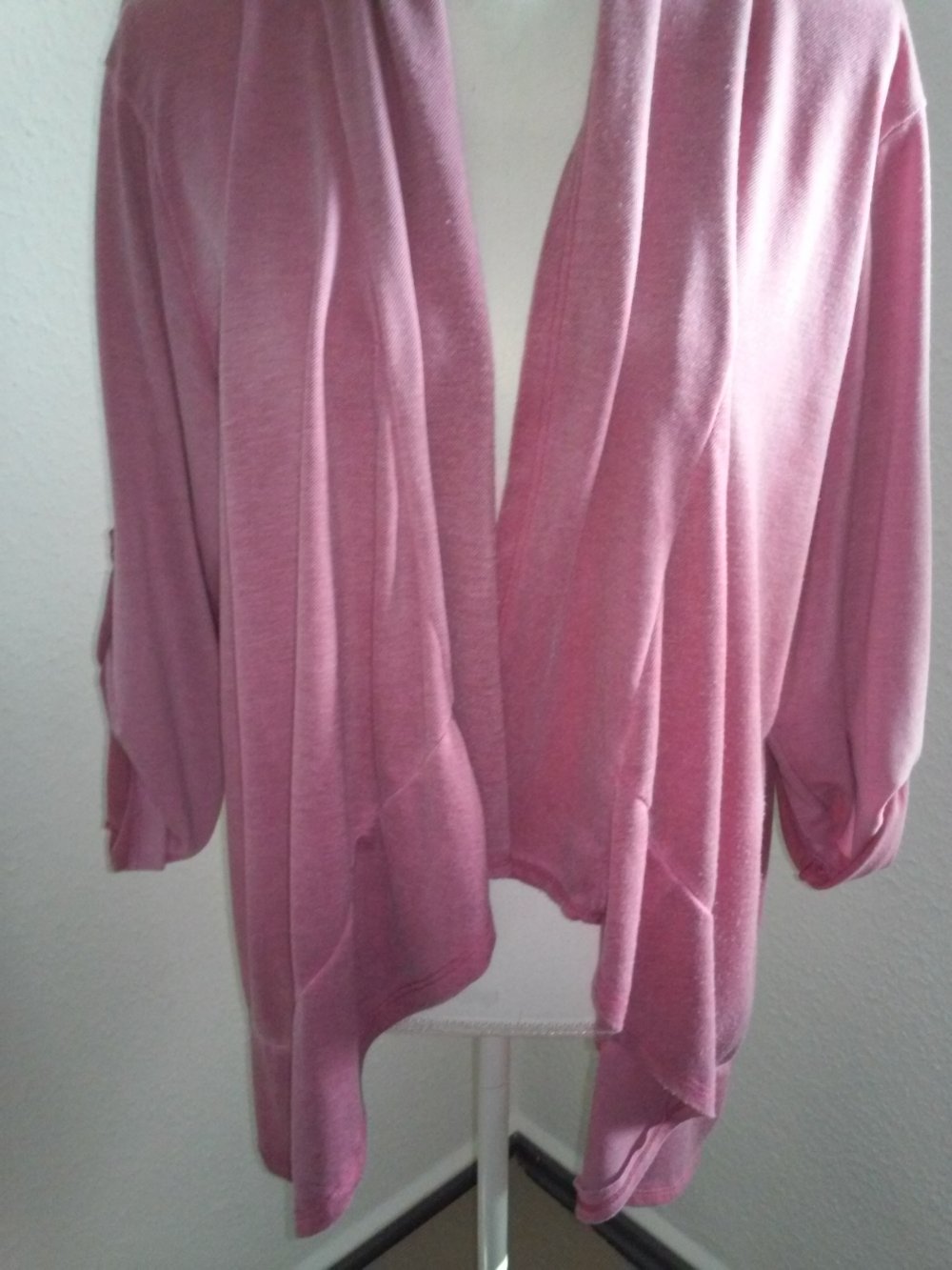 Jacke Cardigan Überzieher (ohne Verschluss) in Altrosa wasched