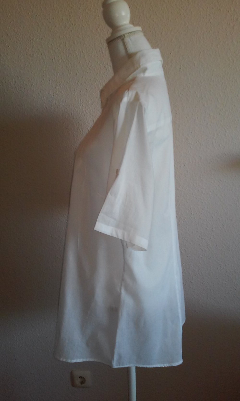 Bluse Sommerbluse Longbluse halbtransparent 