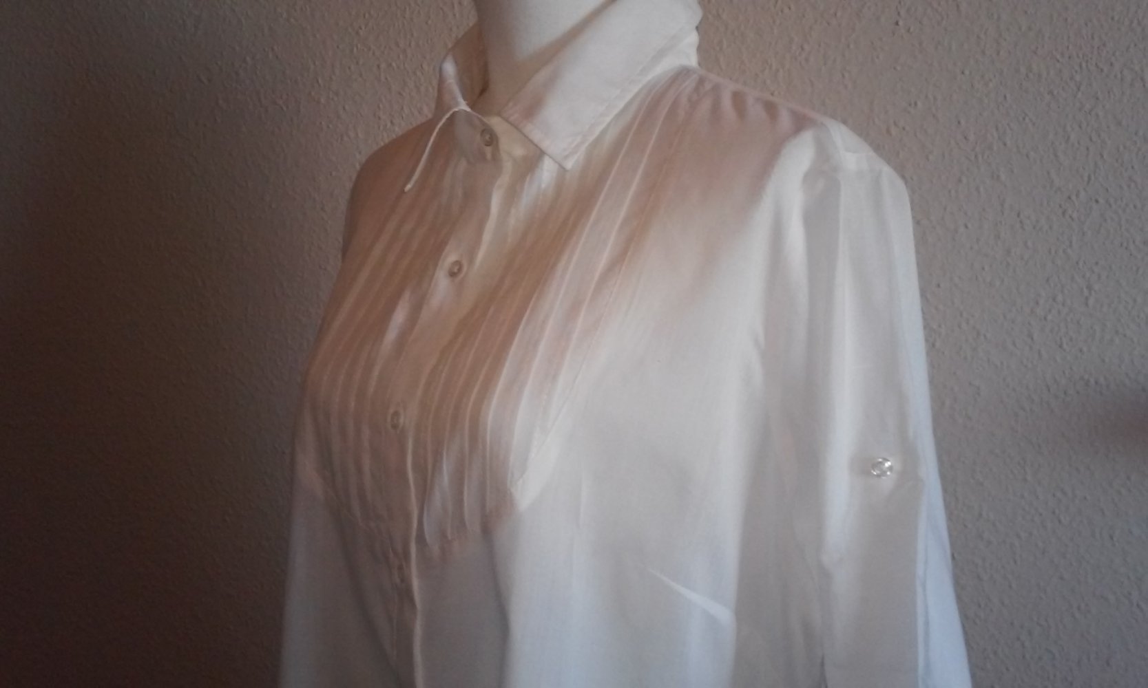 Bluse Sommerbluse Longbluse halbtransparent 