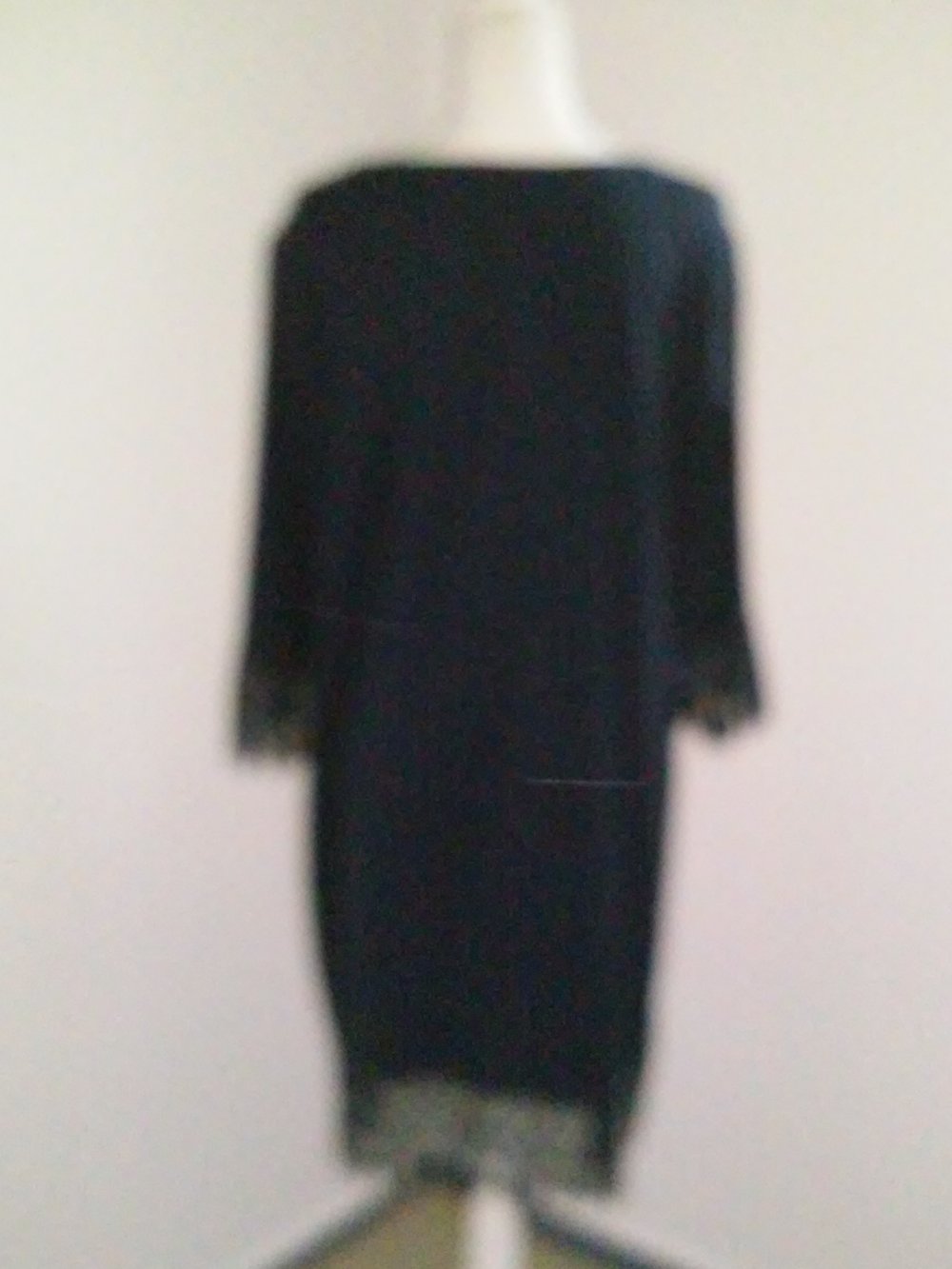 Neu! Zizzi Kleid Baumwolle/Spitze dreiviertel Arm