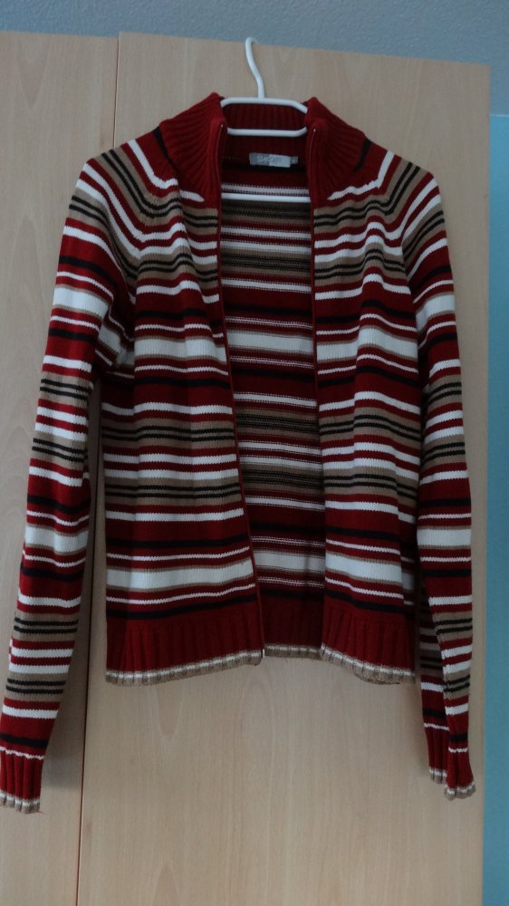 Strickjacke/pulli gestreift