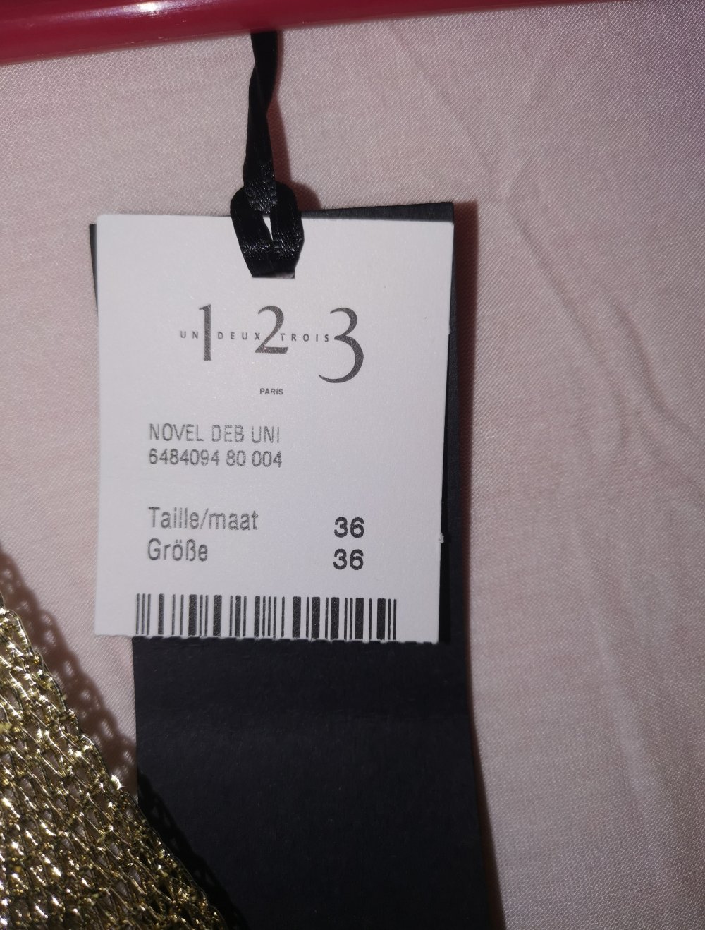 Shirt mit Goldrand