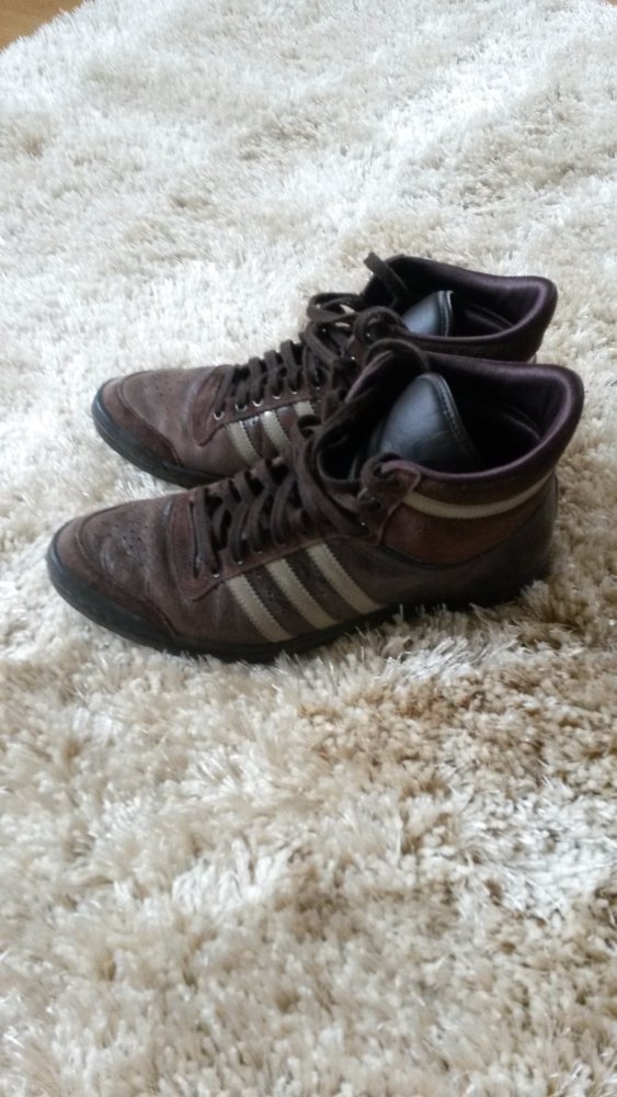 Braune Adidas High Sneaker Gr. 38/39