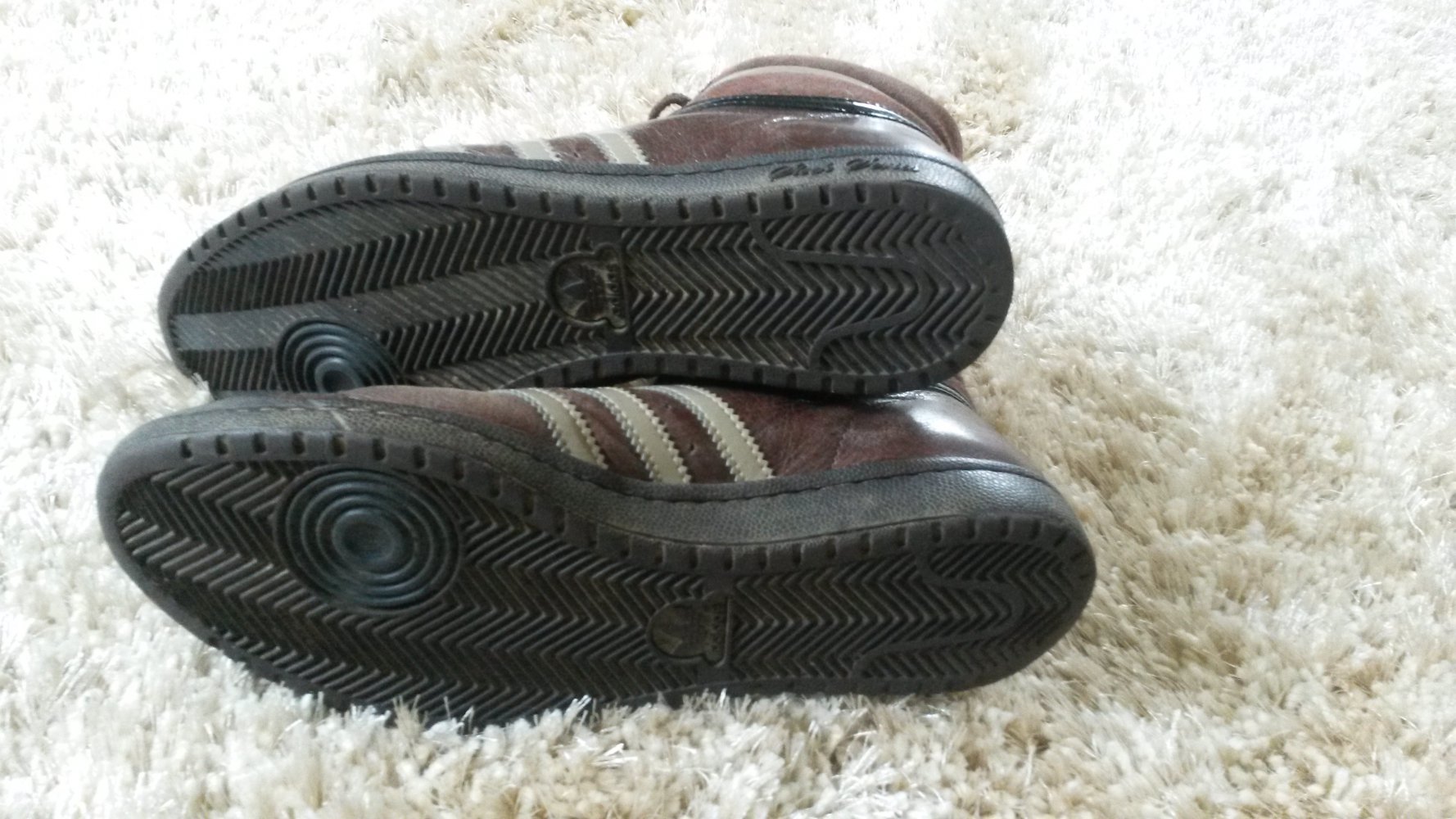 Braune Adidas High Sneaker Gr. 38/39