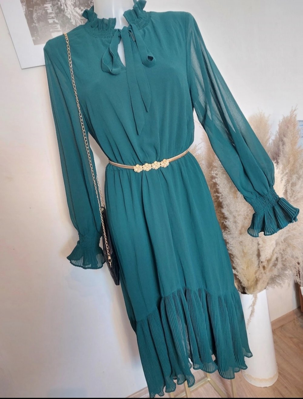 Hasse 24 Abendkleid Smaragd dunkelgrün 40