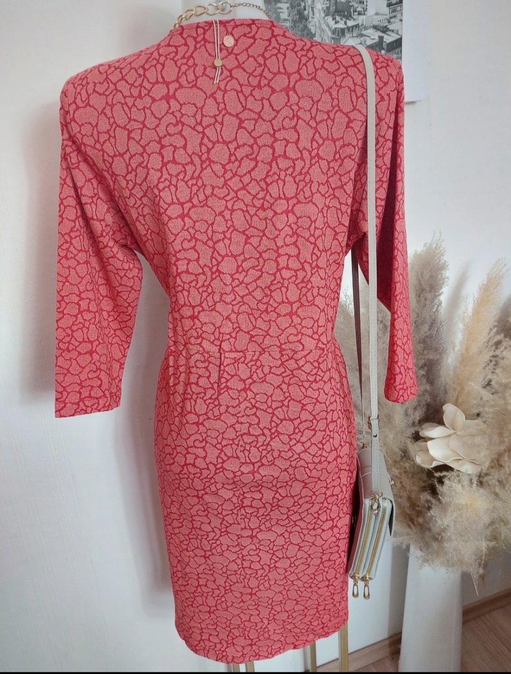 HSE24 Abendkleid partykleid rot Glitzer 40
