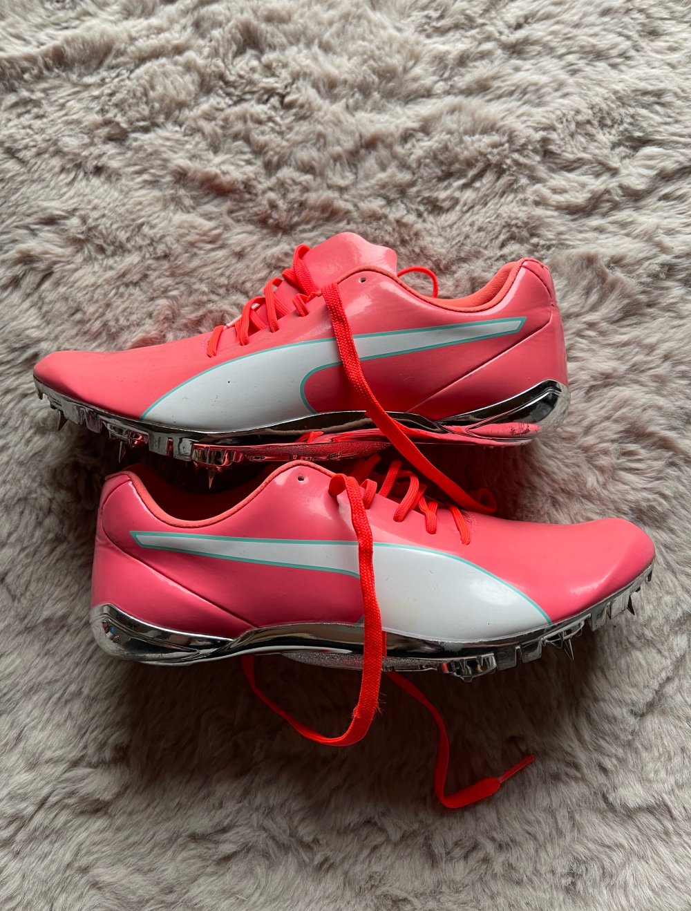 Puma evo speed electric 8 spikes pink F02