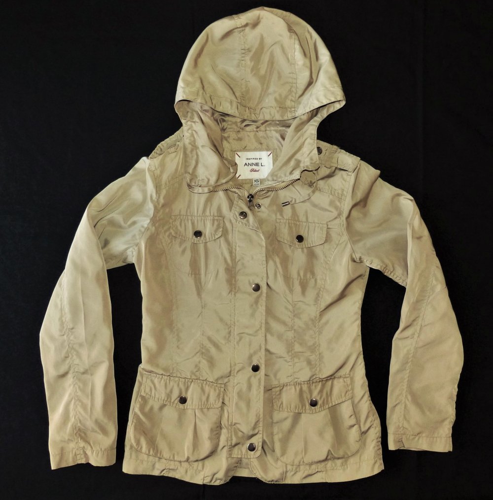 Damen Mädchen Jacke von Anne L. Gr. XS / 34 Übergangsjacke Regenjacke Windjacke Windbreaker