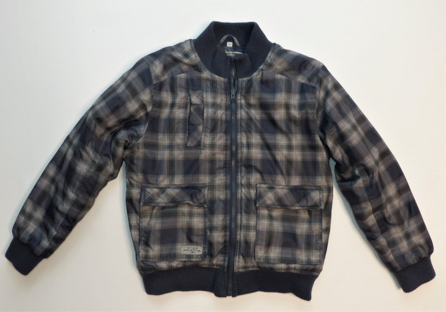 Jungen Kinder Jacke gefütterte Winterjacke Tom Tailor Gr. 140 Windbreaker Blouson High School Steppjacke