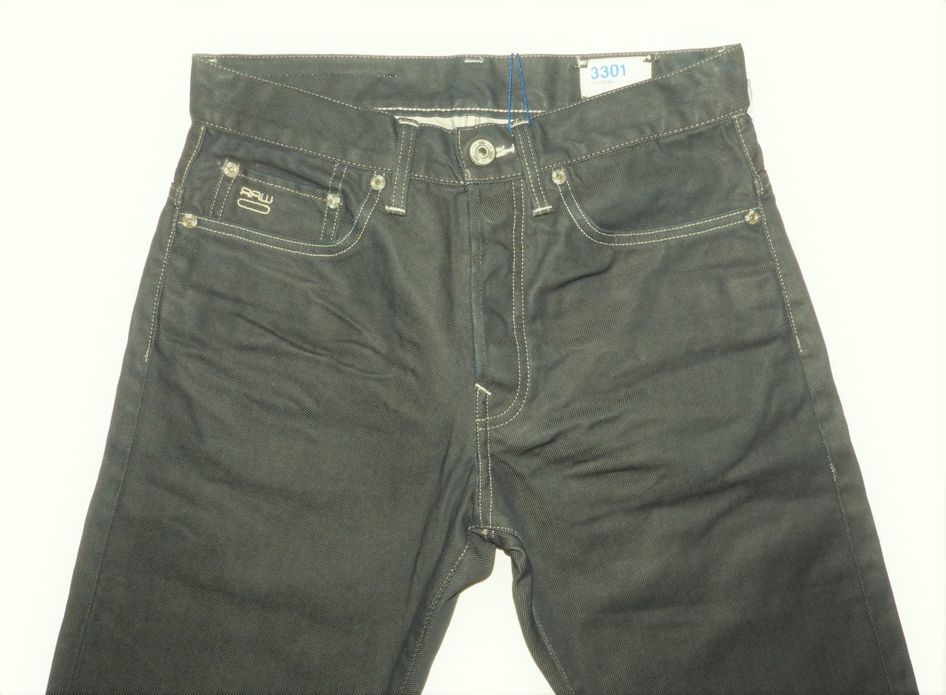 Herrn Jeans G-Star Demin RAW 3301 Straight NEU mit Etikett Gr. W28 L32 28/32 W 28 L 32 Jeanshose Hose