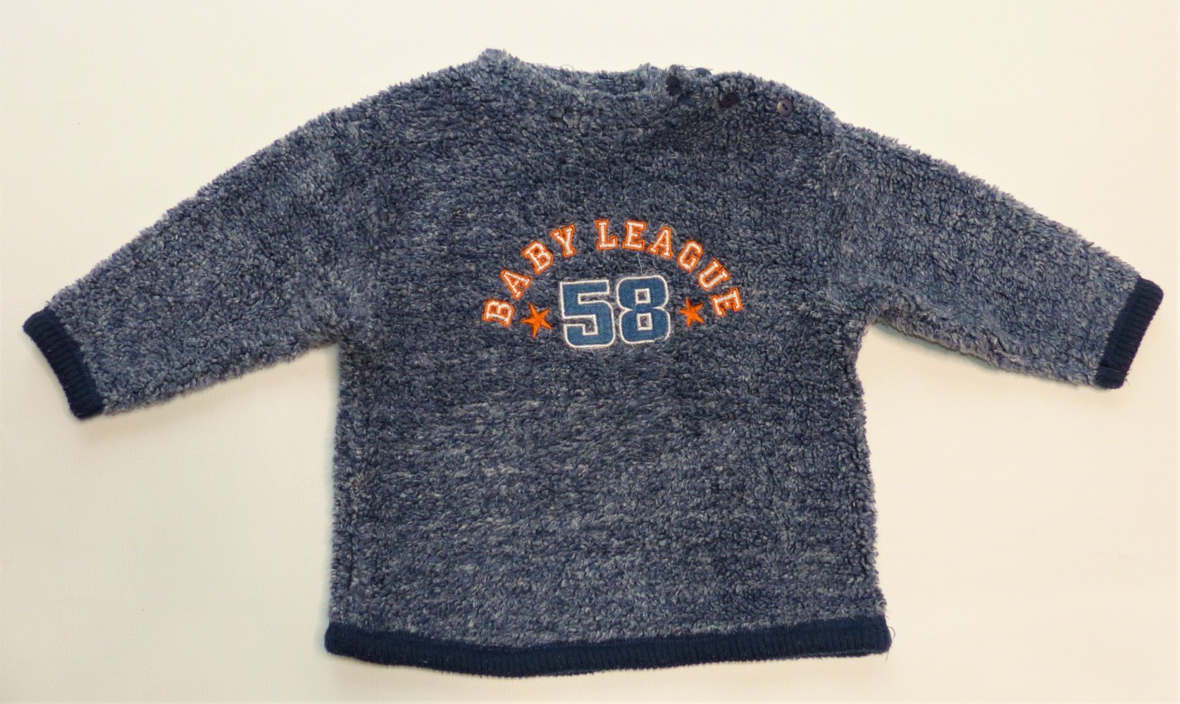 Jungen Kinder Pulli Pullover Topolino Gr. 86 / 92 Shirt Sweatshirt Teddy-Stoff