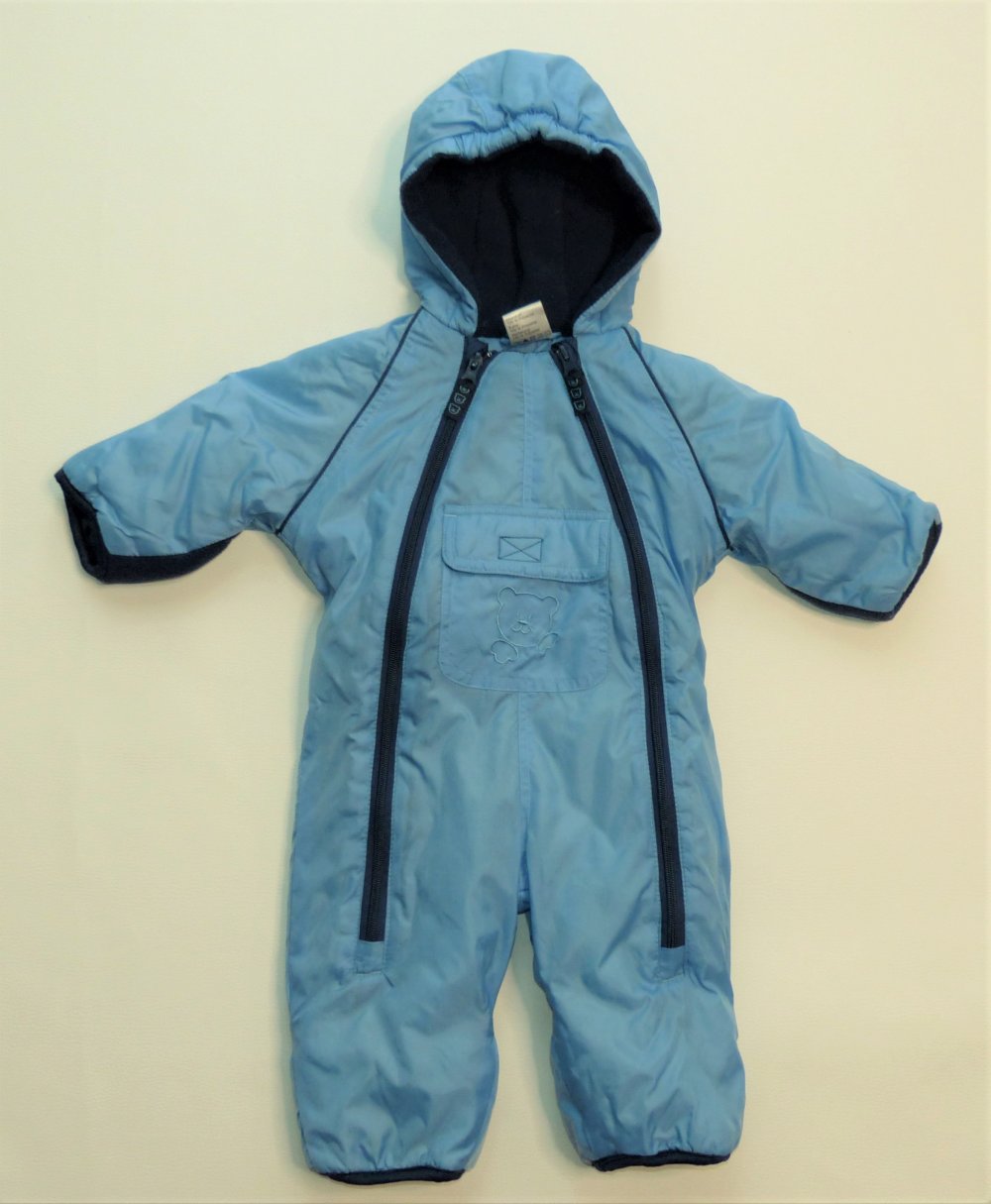 Kinder Baby Jungen Schneeanzug von Papagino Gr. 62 / 68 Winteranzug Einteiler Overall Skianzug