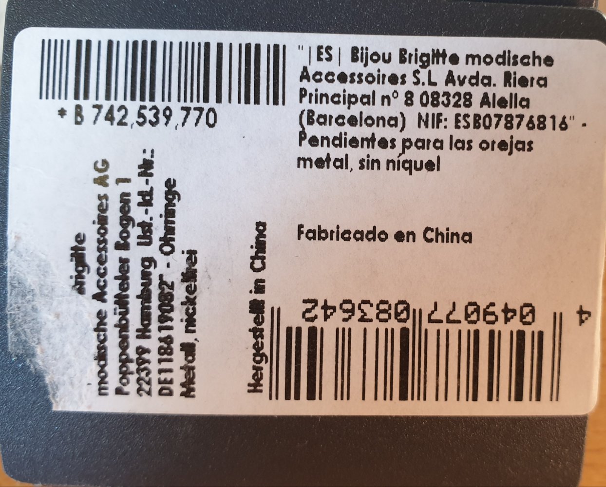 Ohrstecker Bijoux Brigitte neu