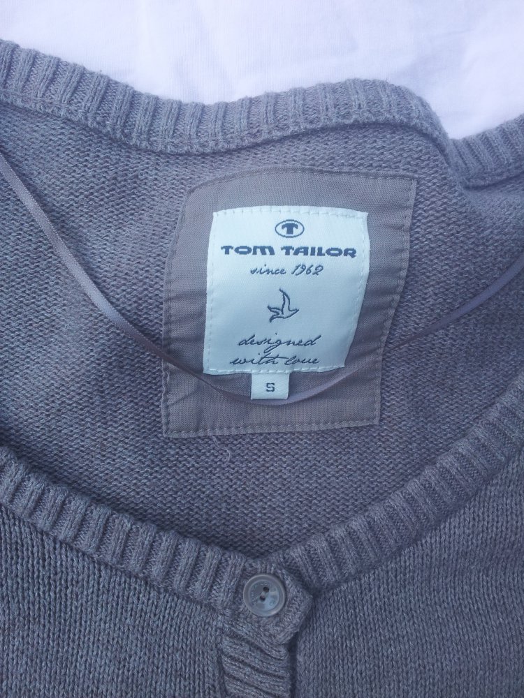 Strickjacke Tom Tailor braun Gr. S 
