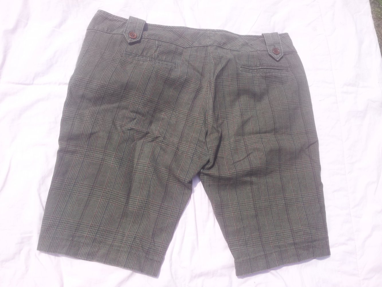 Bermuda Shorts Kenvelo khaki braun kariert Gr. 44 