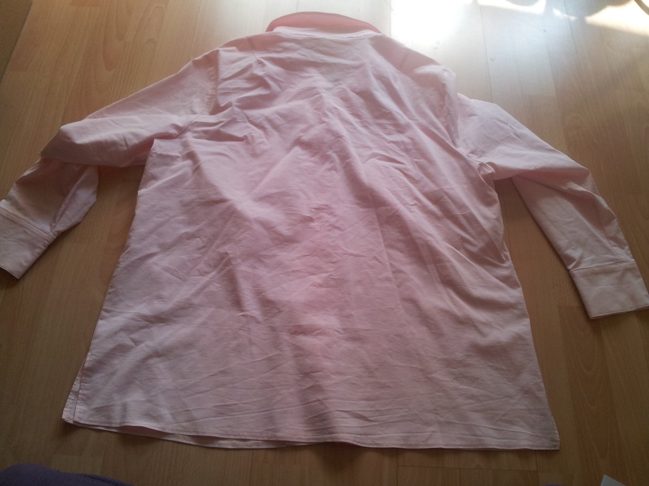 Bluse hellrosa rose lange Ärmel Gr. 50 