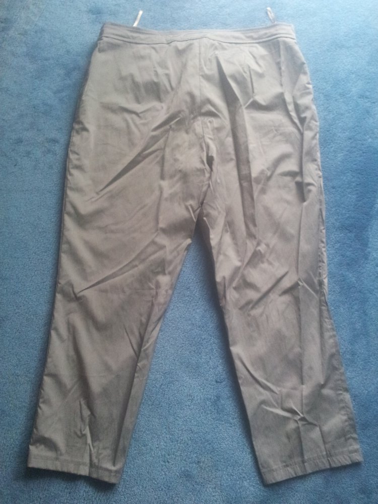dünne Stoffhose Anzughose silber grau  Gr. 48