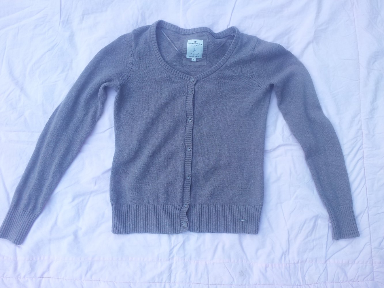 Strickjacke Tom Tailor braun Gr. S 