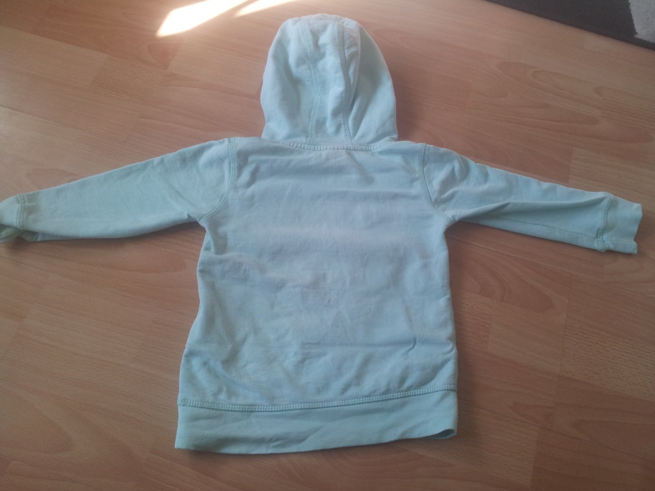Kaputzenpullover türkis mint weiß Hund Gr. 104