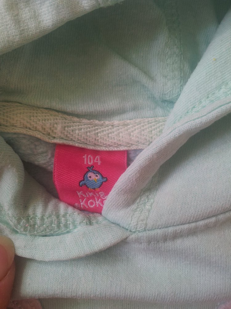 Kaputzenpullover türkis mint weiß Hund Gr. 104