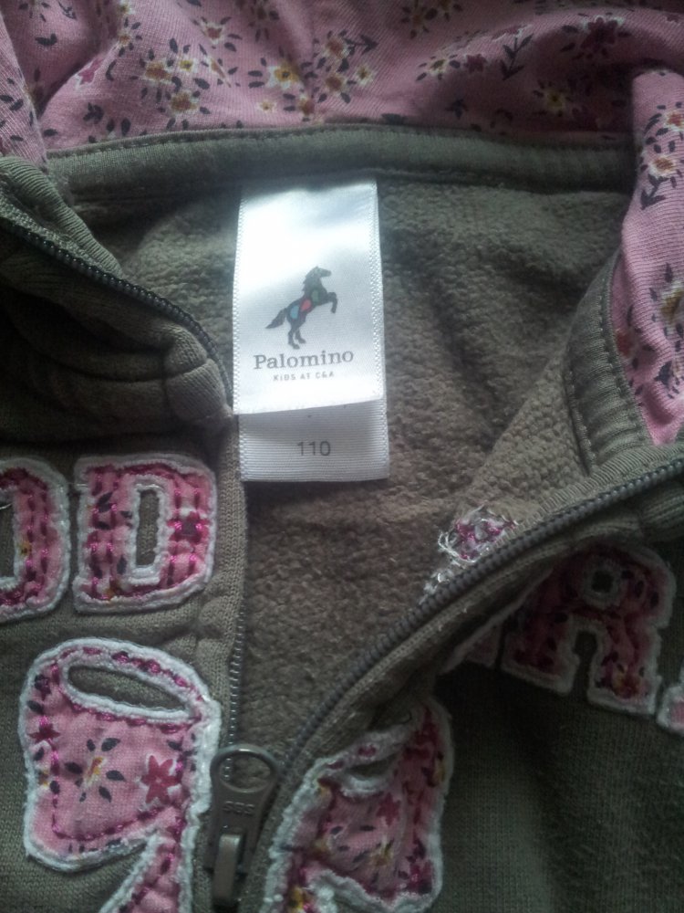  Kaputzenjacke C&A braun rosa pink Gr. 110