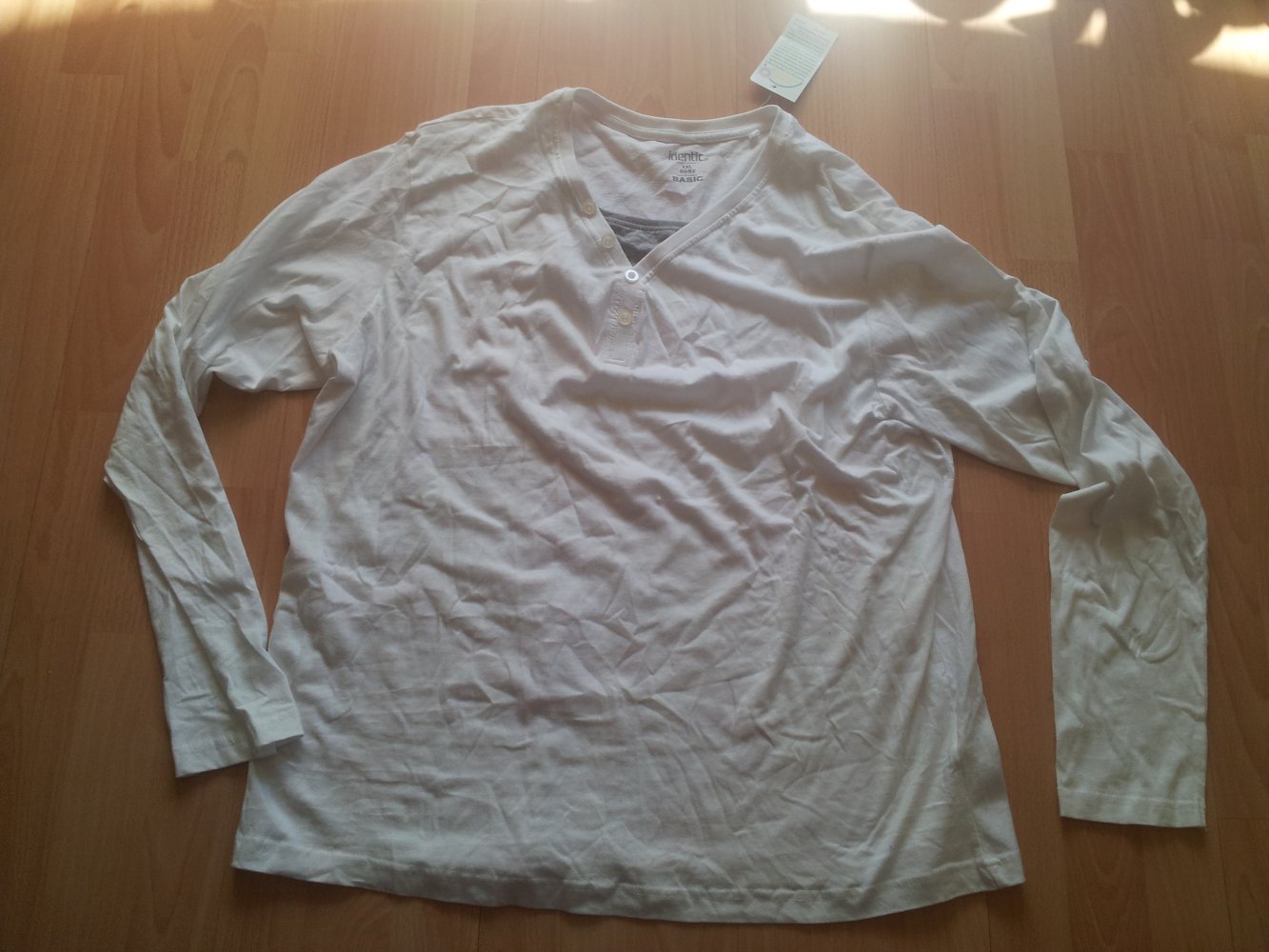 dünnen Pullover weiß mit grau Gr. XXL 60/62 NEU