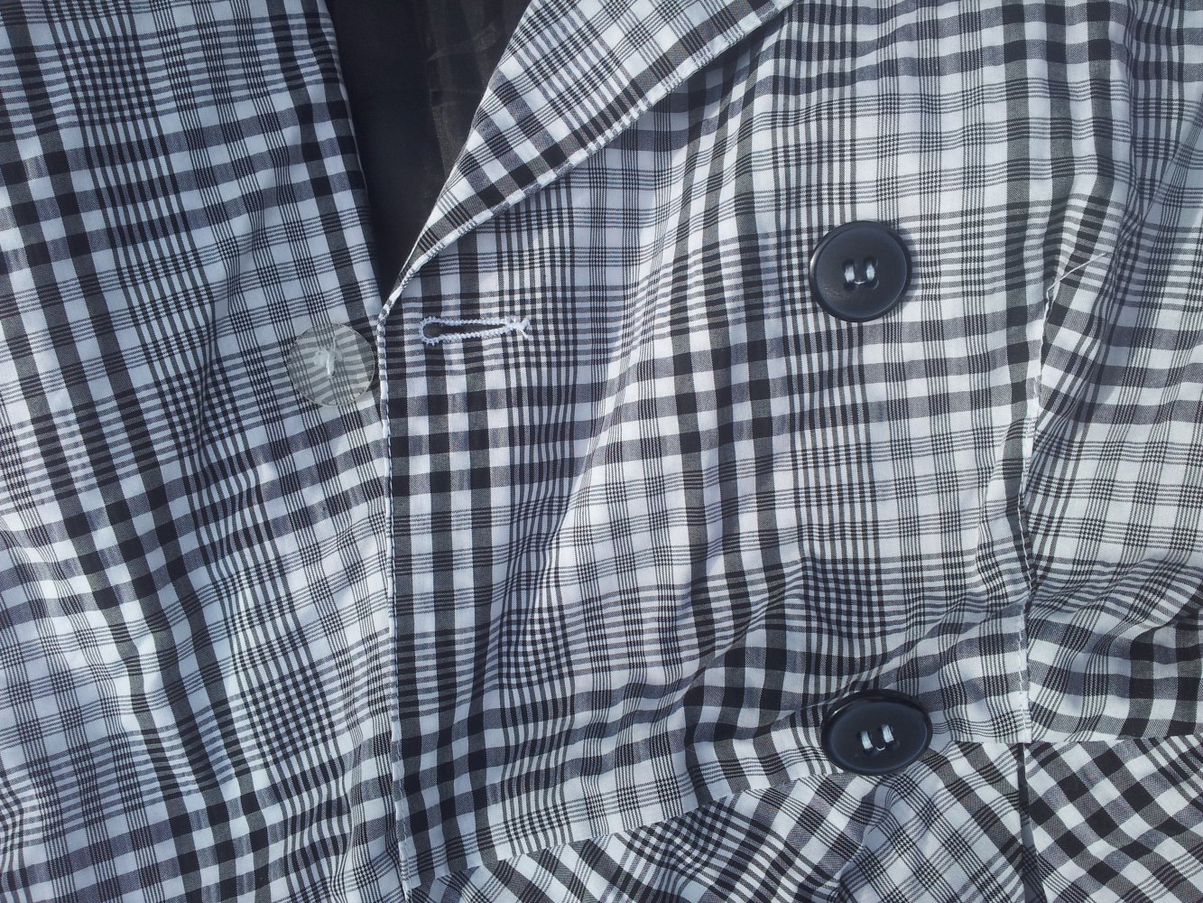 Kleid schwarz weiß Kariert Koton Gr. 42