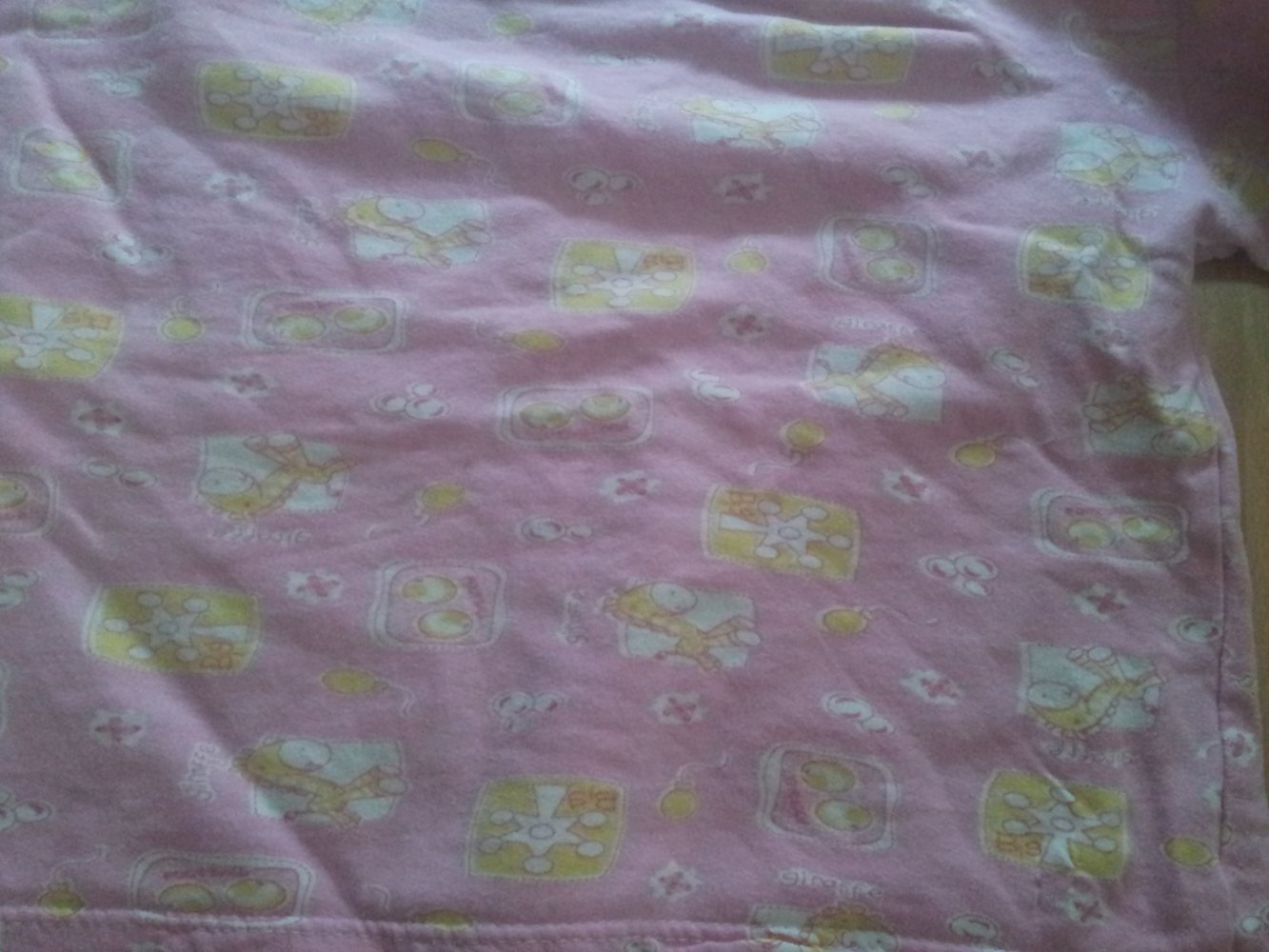 Schlafanzug 2teilig rosa pink Giraffen Luftballons 