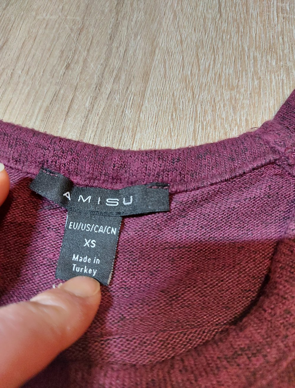 Langarmshirt Amisu Größe XS