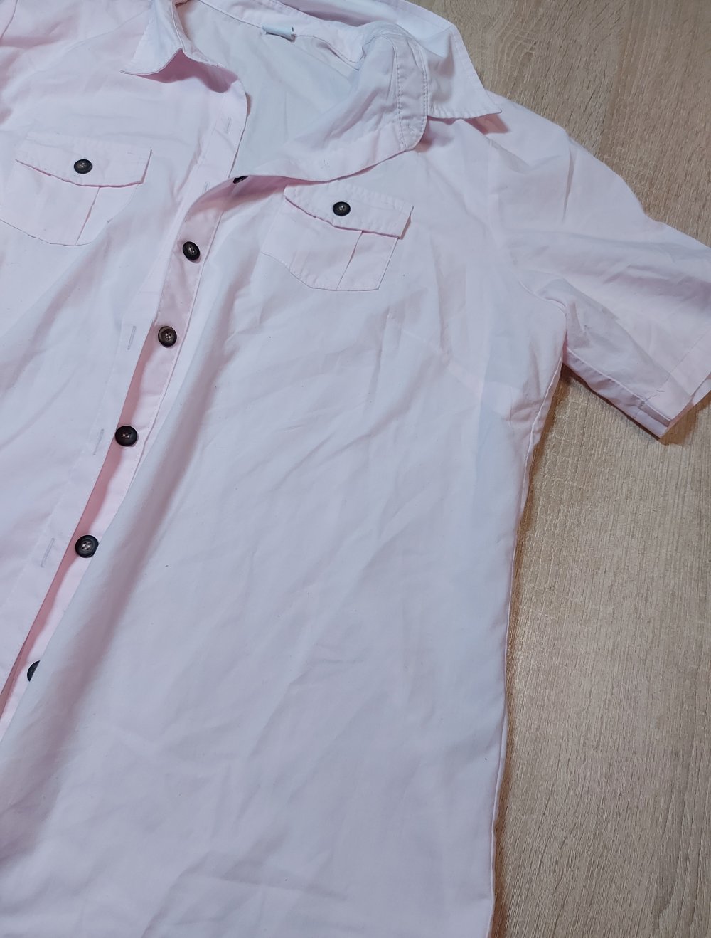 Kurzarmbluse Rose' Farben Größe 42
