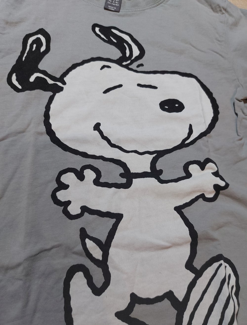 Graues T-shirt mit Snoopy Größe 110 H&M