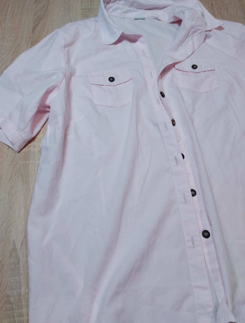 Kurzarmbluse Rose' Farben Größe 42