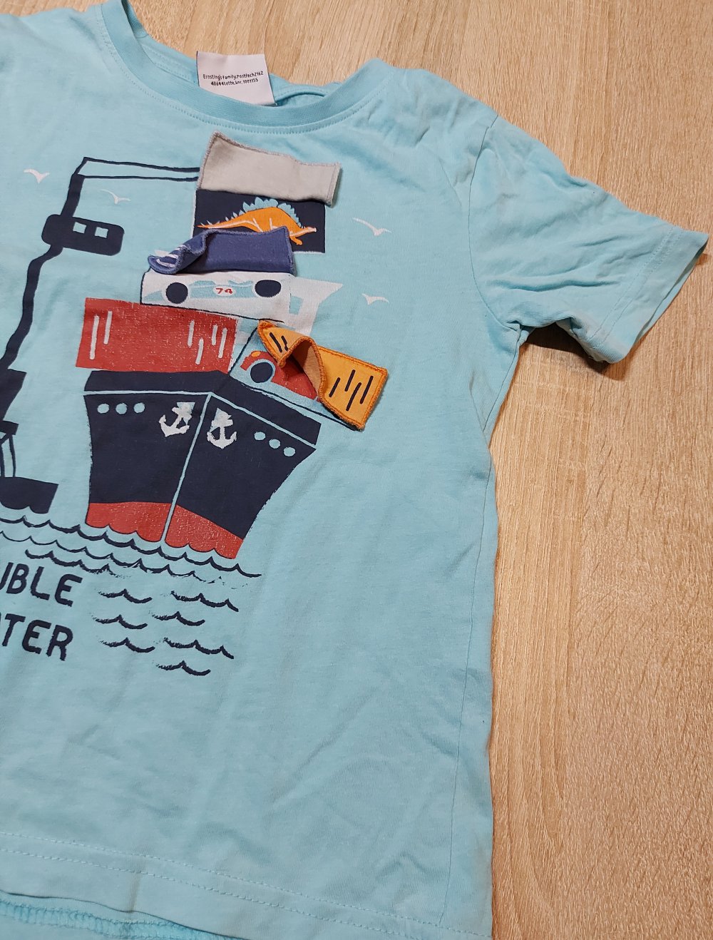 hellblaues T-shirt mit Print Größe 116 Topolino