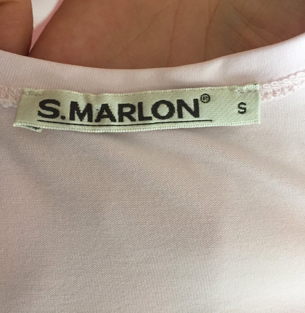 S.Marlon Sport Top Shirt Gr.S Zart Rose mit Aufschrift